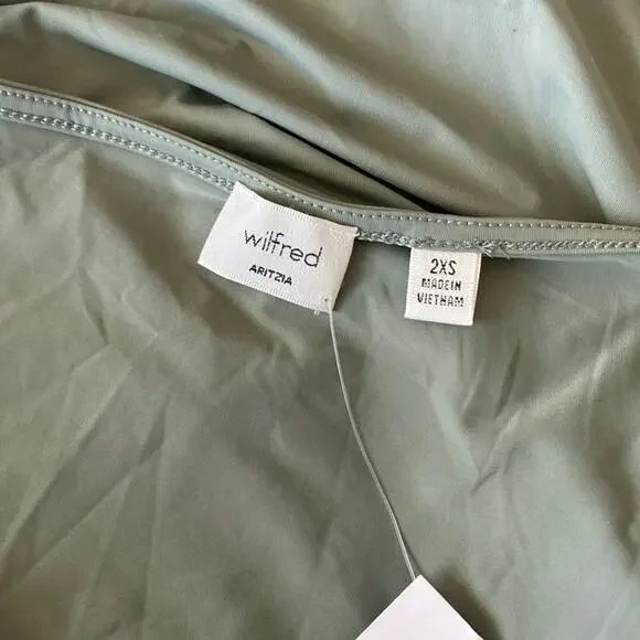 ARITZIA Tank Womens Size 2XS Parfait Design Smoky Sage Green Stretch - Picture 6 of 6